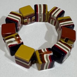 1990's The Limited Vintage Square Bead Bracelet
